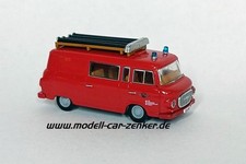 Brekina MCZ Barkas B1000 Halbbus KLF Kleinlöschfahrzeug Sachsenring