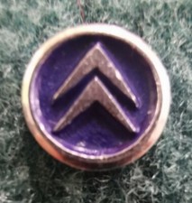 Citroen Anstecknadel Winkel blau rund 9mm alt+original