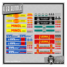 4er Set Waterslide Decal 1:87