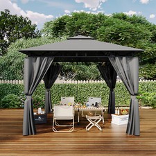 Gartenpavillon doppeldach mit - doppeldach,