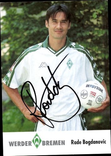 Autogrammkarte fußballer rade - fußballer,