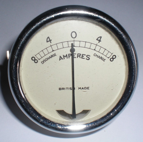 Amperemeter chrom vintage - chrom,