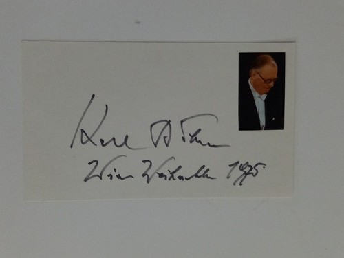 Karl böhm autogramm - autogramm, von