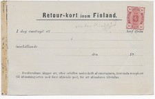 Retour-kort inom Finland, 18xx