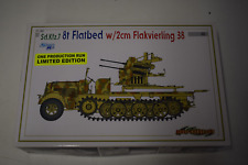 Dragon Cyber-hobby 6583 Sd.Kfz.7 8t Flatbed w/2cm Flakvierling 1:35 NEU mit OVP