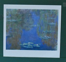 Seerosen Claude Monet Wasser Blumen Blätter Kunstdruck Plakat Poster 0087