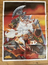 White Dwarf Poster 1996 Games Workshop Warhammer Fantasy Zwerge Grombrindal