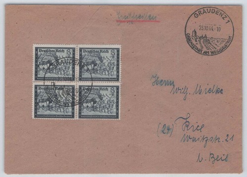 Reich 889 viererblock - d.,