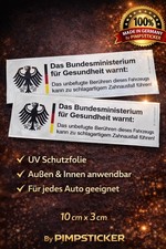 Zahnausfall aufkleber - 2x,
