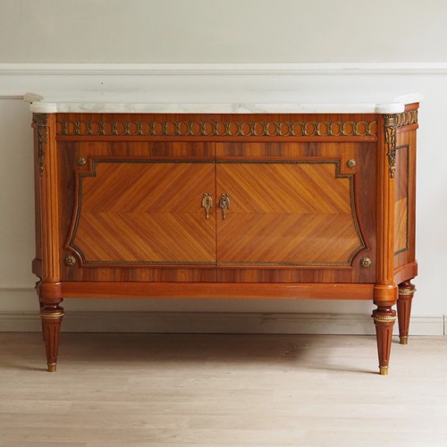 Louis xvi sideboard marmor - sideboard,