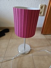 TCM Tischlampe Lampe Metall Messing Lampenschirm mit Leuchtmittel 40W