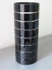 Leonardo Vase Überfang Glas geschliffen geschnitten schwarz (braunviolett)