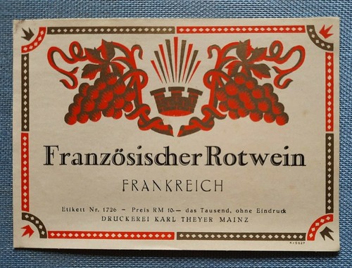 Altes flaschenetikett etikett - altes,