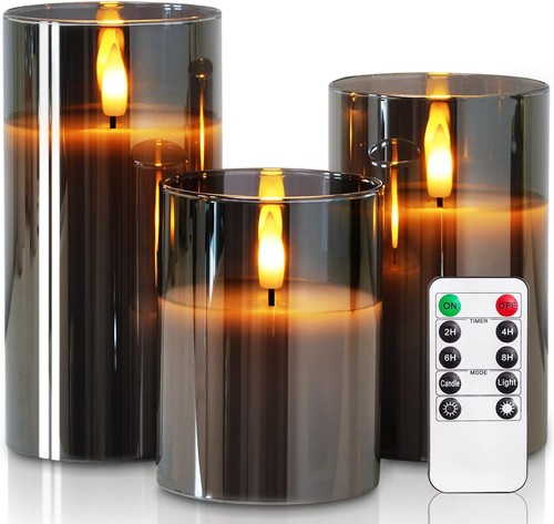 Flammenlose kerzen 3er - flammenlose, 3er-set