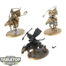 Stormcast Eternals - 3x Vanguard-Palladors - teilweise bemalt