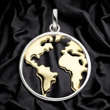 Anhänger Weltkarte 925