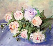 Pfingstrosen Ölmalerei 70x60