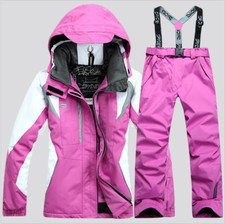 Winter Damen Skianzug+Hosenanzüg Jacke Wasserdicht Mantel Snowboard Schneeanzüg