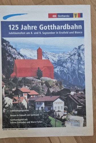 125 jahre gotthardbahn - 125, gotthardbahn-
