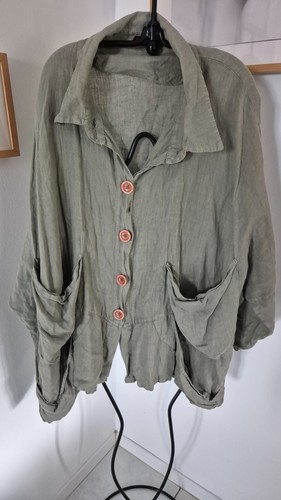 Oversize leinenbluse von - oversize, la