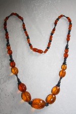 Antike bernstein kette - antike,
