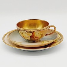 3-tlg. Set Tee- Prunk- Gedeck