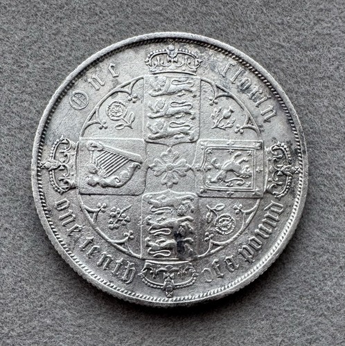 1885 gothic florin queen - 1885,
