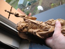 Holzfigur heiliger michael - holzfigur, ;heiliger