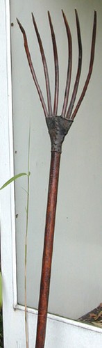 Heugabel semi antik - semi-antik,, ein