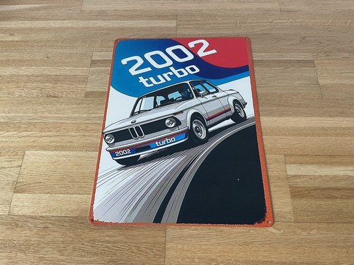 Bmw 2002 turbo blechschild - turbo,