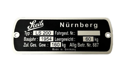 Steib typenschild ls200 - typenschild,,