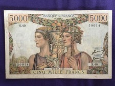 FRANCE 1951 TERRE ET MER 5000