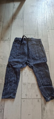 Leinenhose blau name 86 - leinenhose,