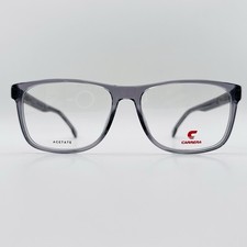 Carrera Brille Damen Herren oval grau transparent klassisch schlicht 8889 NEU