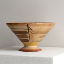 Hildegard Delius Rheinsberg Keramik handbemalt Schale Konstruktivismus um 1930