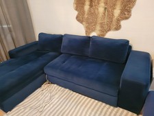 Vendo Mi Sofa Model L De Color Azul  En Perfecto Estado