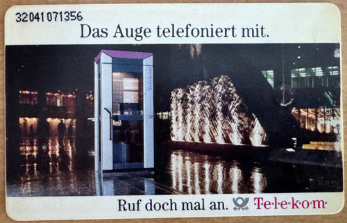 Telefonkarte telekom das auge - "das,