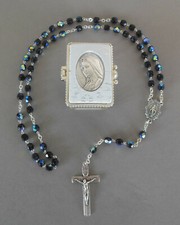 Rosenkranz schwarz schimmernde