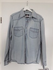 Jeanshemd Hemd in Jeansoptik von LOGG Fitted H&M Gr. M hellblau