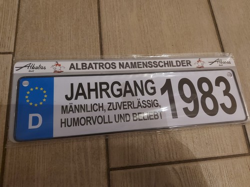 Albatros namensschild jahrgang - namensschild,