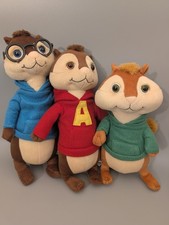 3 Alvin und die Chipmunks Theodore Simon Plüsch Figuren 25/30/35 cm Kuscheltier 