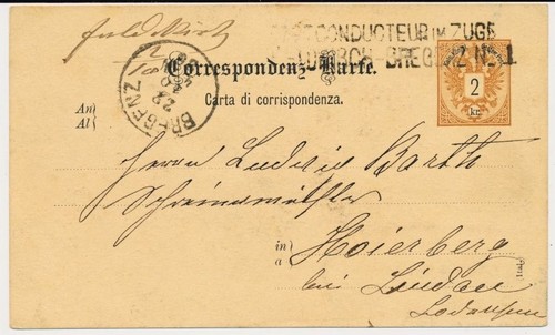 österreich 188 2kr karte - Österreich,