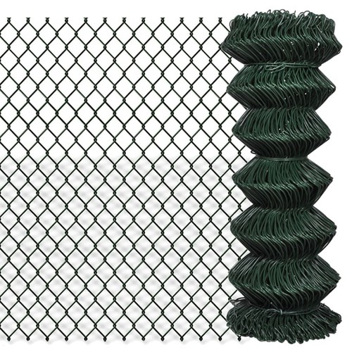 Maschendraht zaun 1x15m grün - zaun,