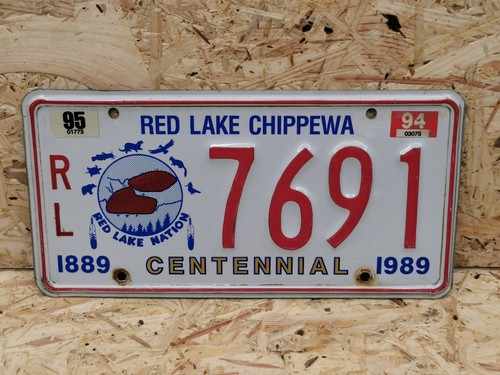 Nummernschild usa red lake - usa,