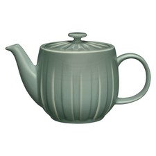 AMBITION Teekanne Teebereiter Krug mit Deckel Porzellan Teekrug Ligne 1 l grün 