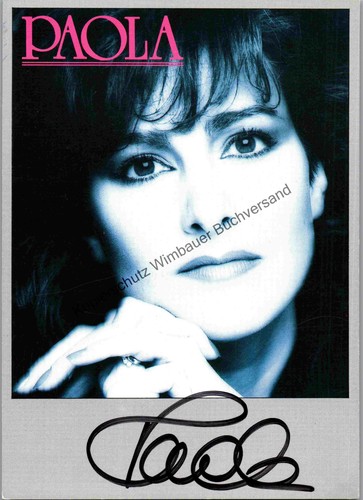 Original autogramm paola felix - autogramm,