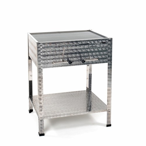 Edelstahl holzkohlegrill profi - edelstahl,
