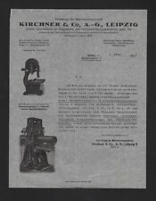 LEIPZIG, Brief 1931, Kirchner & Co. AG Sägewerks-Holzbearbeitungsmaschinen-Fabri
