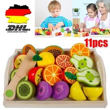 11x Holzspielzeug Essen für