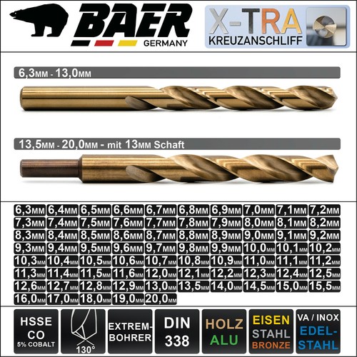 Spiralbohrer baer hsse co - baer,